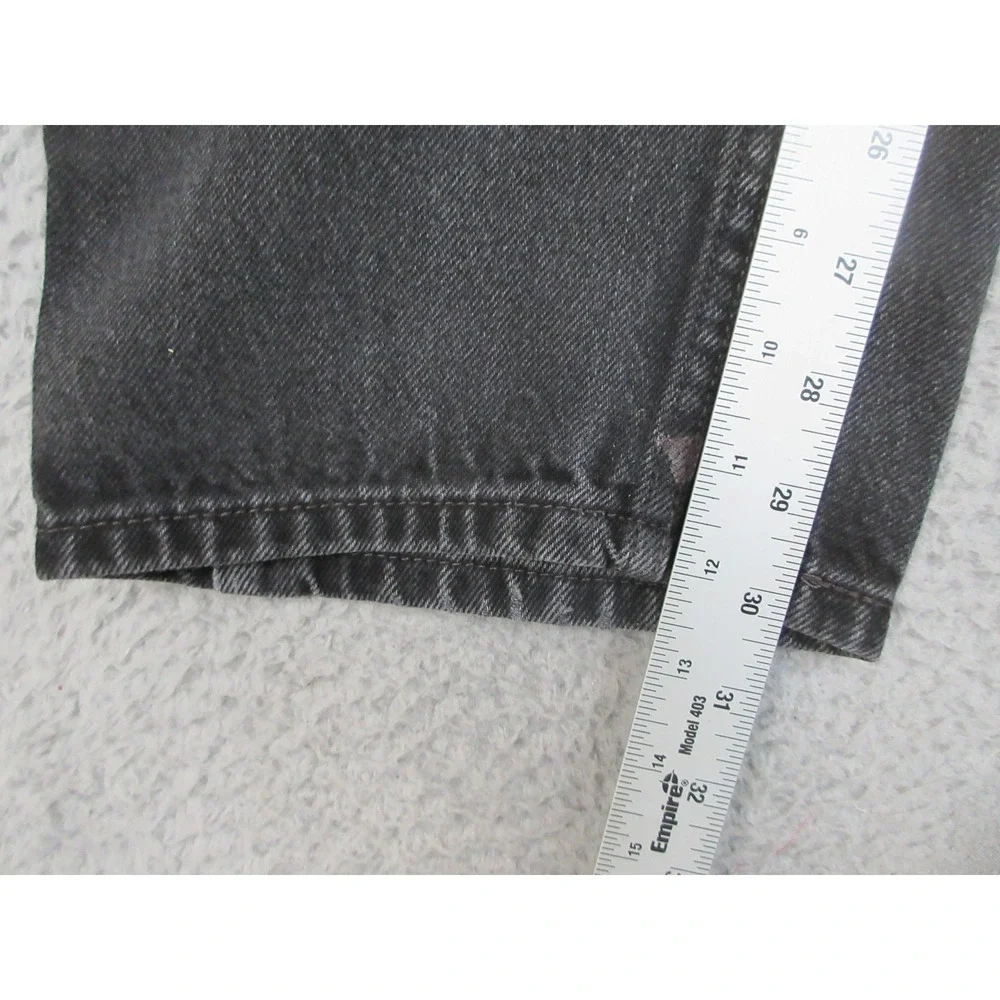 Levis 505 Jeans Mens 36x32 Faded Black Regular Fit Straight Leg 100% Cotton
